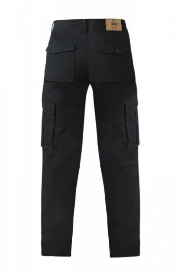 D555 Nelson Stretch Tapered Cargo Pants Black - Jeans & calças - Jeans & Calças Tamanhos Grandes Homem