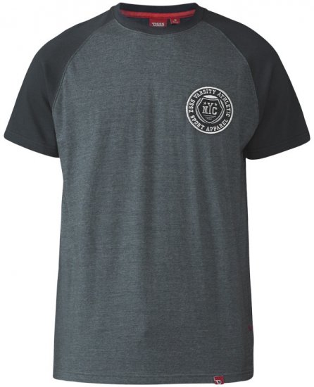 D555 Spencer T-shirt Charcoal - T-shirts - T-shirts Homem Tamanhos Grandes