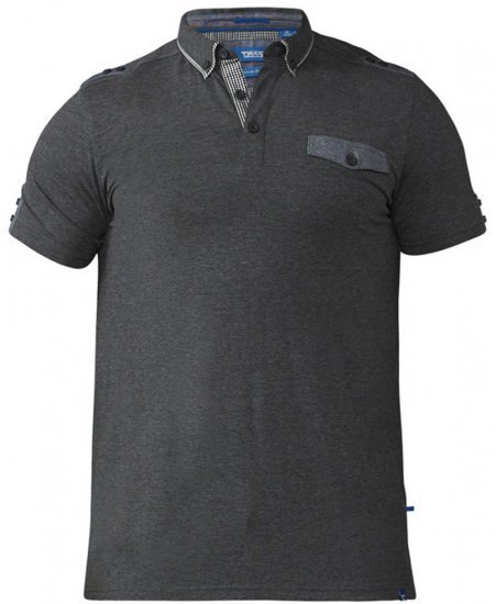 D555 Hogan Polo Charcoal - Pólos - Pólos Tamanhos Grandes Homem