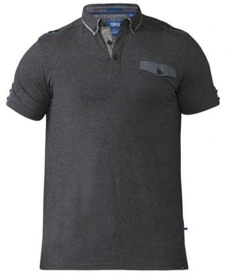 D555 Hogan Polo Charcoal - Pólos - Pólos Tamanhos Grandes Homem