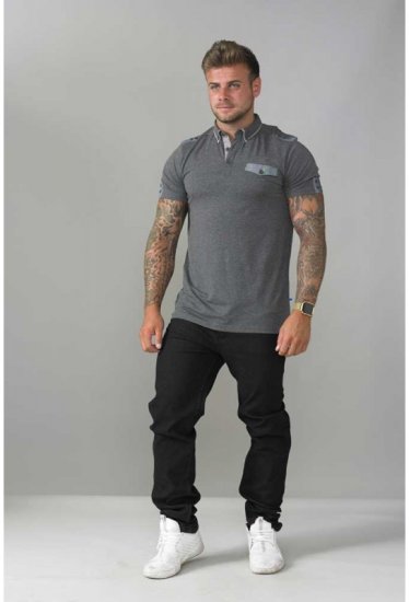 D555 Hogan Polo Charcoal - Pólos - Pólos Tamanhos Grandes Homem
