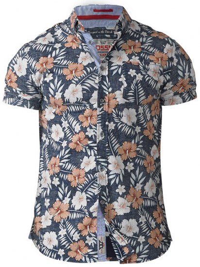 D555 Huxley Hawaii Shirt - Camisas - Camisas Homem Tamanhos Grandes