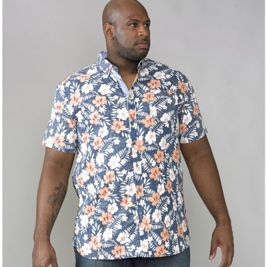 D555 Huxley Hawaii Shirt - Camisas - Camisas Homem Tamanhos Grandes