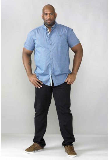 D555 Limburg Short Sleeve Shirt Blue - Camisas - Camisas Homem Tamanhos Grandes