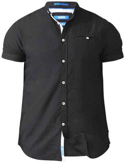D555 Dwight Short Sleeve Shirt Black - Camisas - Camisas Homem Tamanhos Grandes