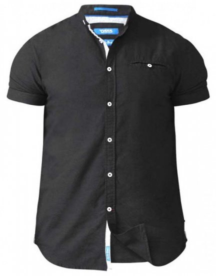 D555 Dwight Short Sleeve Shirt Black - Camisas - Camisas Homem Tamanhos Grandes