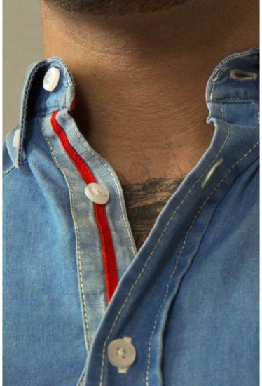 D555 Nathan Short Sleeve Shirt Blue - Camisas - Camisas Homem Tamanhos Grandes