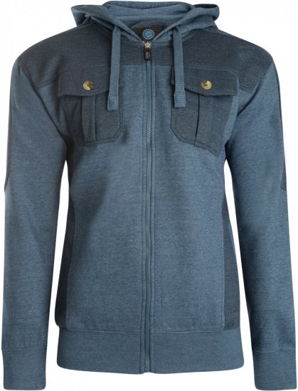 Kam Jeans 700 Contrast Print Hoody Denim - Sweatshirts & hoodies - Sweatshirt & Camisolas com Capuz tamanhos grandes