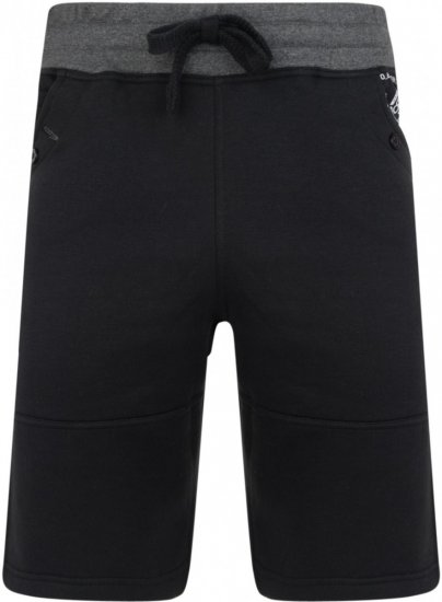 Kam Jeans 316 Jogger Shorts Black - Calças & calções de fato de treino - Calças de Fato de Treino Tamanhos Grandes 