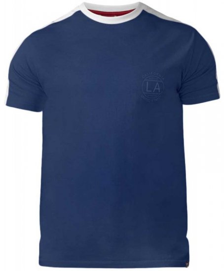 D555 Rick T-shirt Navy - T-shirts - T-shirts Homem Tamanhos Grandes