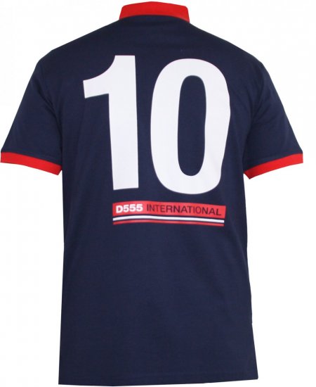 D555 Foster Polo Navy - Pólos - Pólos Tamanhos Grandes Homem