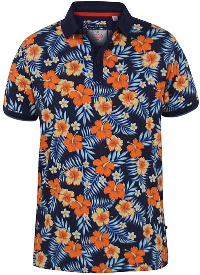 D555 Cyprus Hawaii Polo Shirt - Pólos - Pólos Tamanhos Grandes Homem