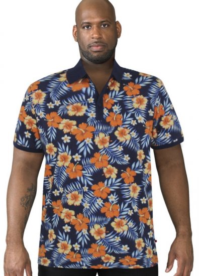 D555 Cyprus Hawaii Polo Shirt - Pólos - Pólos Tamanhos Grandes Homem