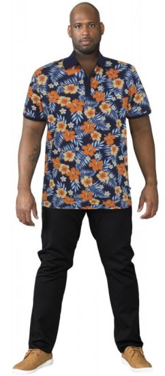 D555 Cyprus Hawaii Polo Shirt - Pólos - Pólos Tamanhos Grandes Homem