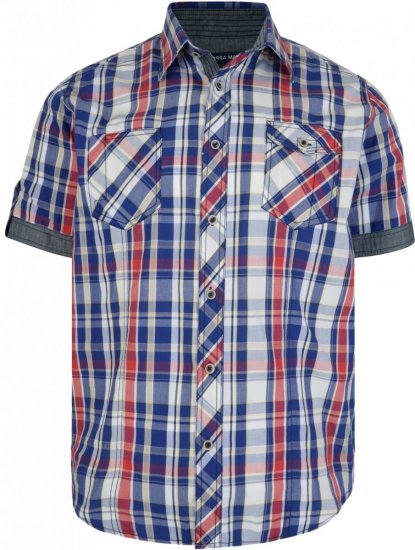 Kam Jeans 6149 Short Sleeve Shirt Stone - Camisas - Camisas Homem Tamanhos Grandes