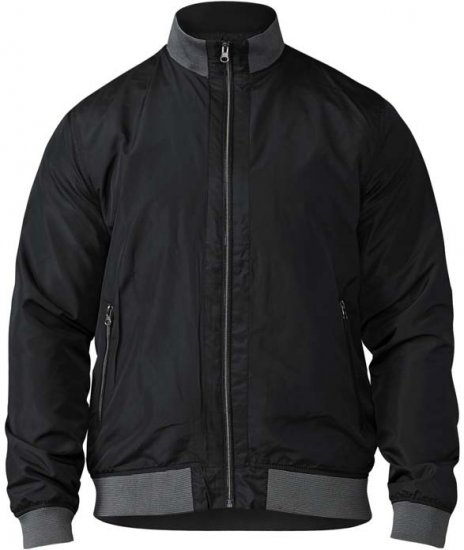 D555 Felix Lightweight Bomber Jacket Black - Casacos - Casacos Homem Tamanhos Grandes