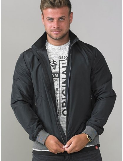 D555 Felix Lightweight Bomber Jacket Black - Casacos - Casacos Homem Tamanhos Grandes