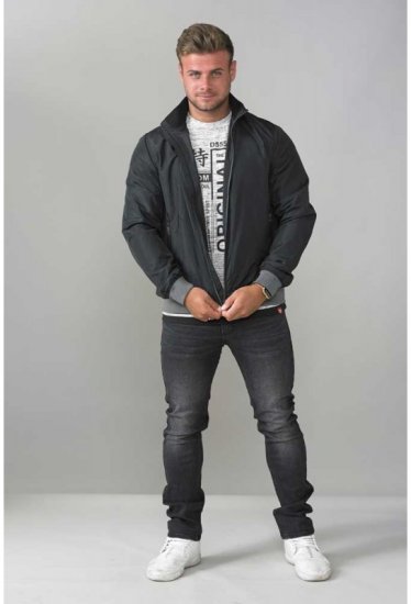D555 Felix Lightweight Bomber Jacket Black - Casacos - Casacos Homem Tamanhos Grandes