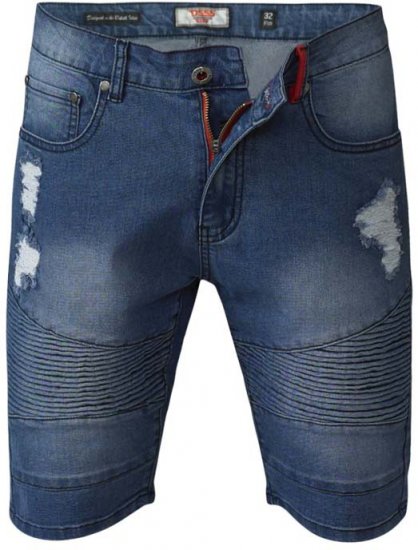 D555 Rodrigo Stretch Biker Style Shorts - Calções - Calções Homem Tamanhos Grandes