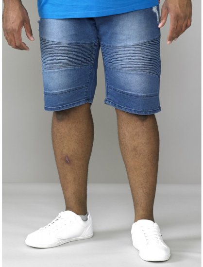 D555 Rodrigo Stretch Biker Style Shorts - Calções - Calções Homem Tamanhos Grandes