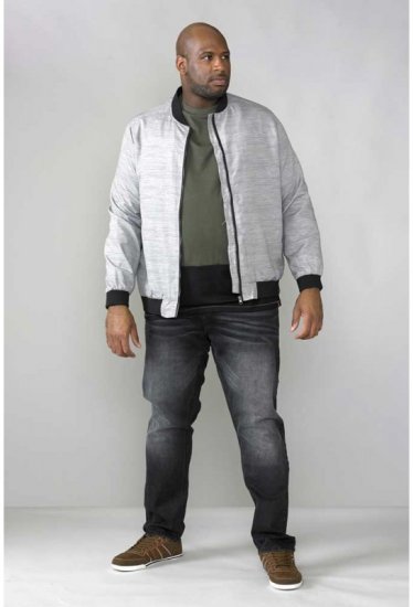 D555 Lou Bomber Jacket Grey - Casacos - Casacos Homem Tamanhos Grandes