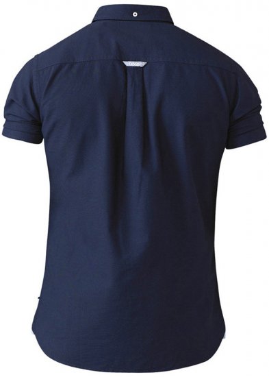 D555 Norman Short Sleeve Oxford Shirt Navy - Camisas - Camisas Homem Tamanhos Grandes