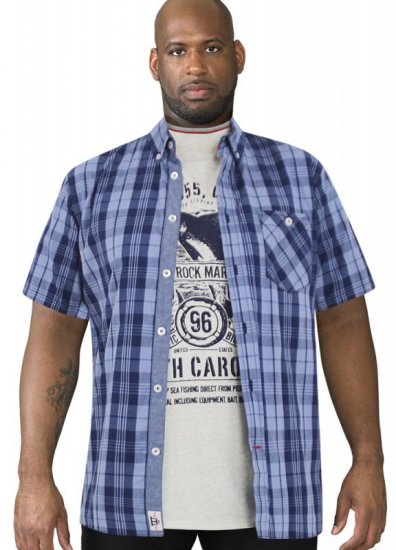 D555 Genoa Short Sleeve Shirt & T-shirt Combo - Camisas - Camisas Homem Tamanhos Grandes