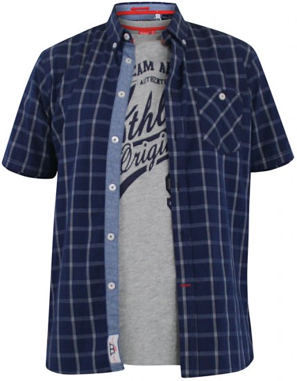 D555 Liberty Short Sleeve Shirt & T-shirt Combo - Camisas - Camisas Homem Tamanhos Grandes