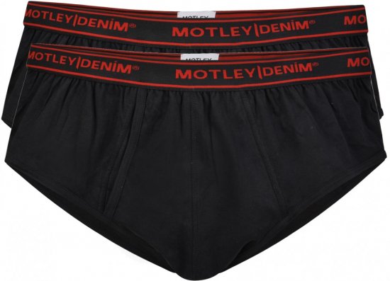 Motley Denim Briefs Black 2-pack - Roupa Interior & natação - Roupa interior Homem Tamanhos Grandes