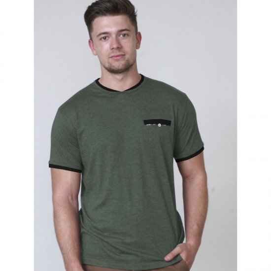 D555 Nelly T-shirt Khaki - T-shirts - T-shirts Homem Tamanhos Grandes