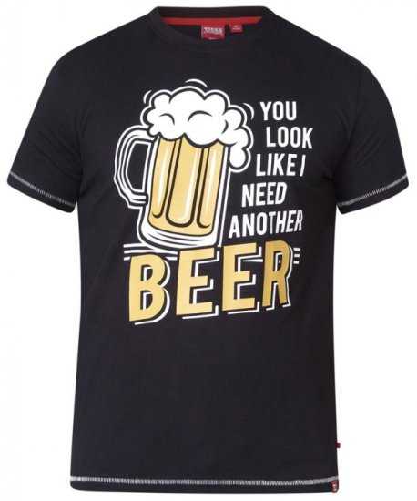 D555 Murray T-shirt Black - T-shirts - T-shirts Homem Tamanhos Grandes