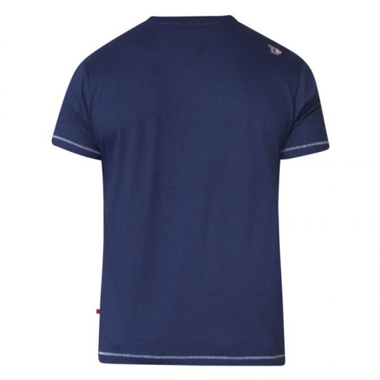 D555 Murray T-shirt Navy - T-shirts - T-shirts Homem Tamanhos Grandes