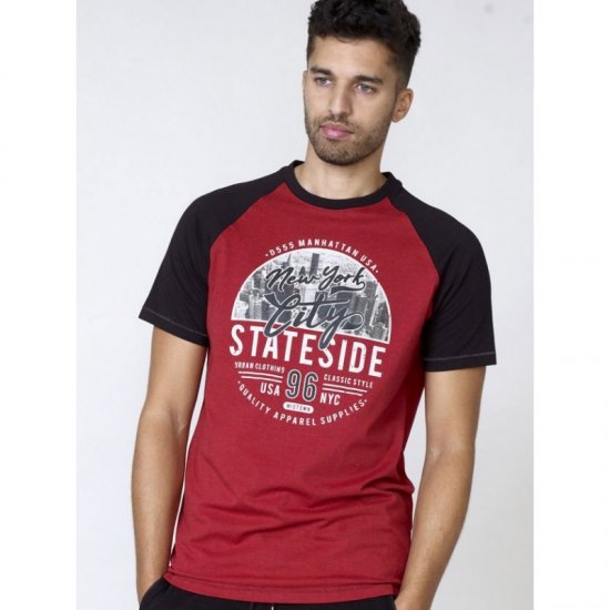 D555 Jarvis T-shirt Red - T-shirts - T-shirts Homem Tamanhos Grandes