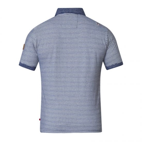 D555 Tyrone Polo Blue - Pólos - Pólos Tamanhos Grandes Homem