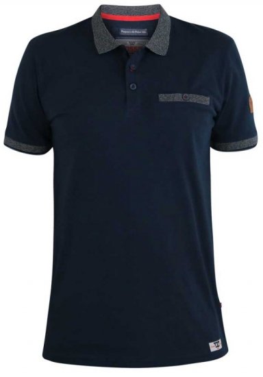 D555 Walker Polo Navy - Pólos - Pólos Tamanhos Grandes Homem