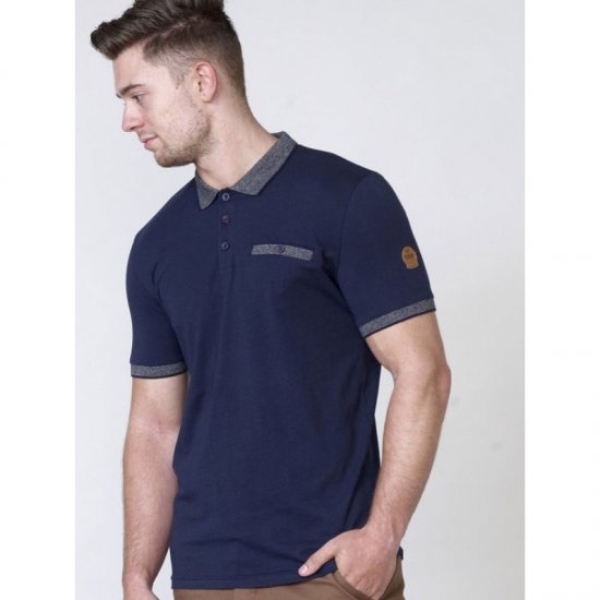 D555 Walker Polo Navy - Pólos - Pólos Tamanhos Grandes Homem
