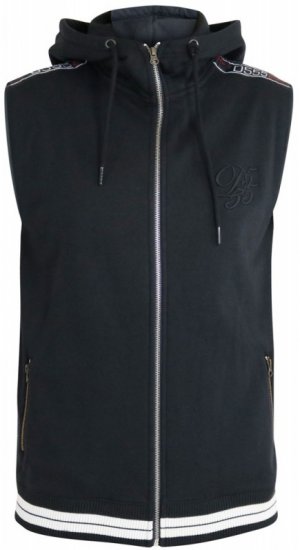 D555 Chemung Short Sleeve Hoodie Black - Sweatshirts & hoodies - Sweatshirt & Camisolas com Capuz tamanhos grandes