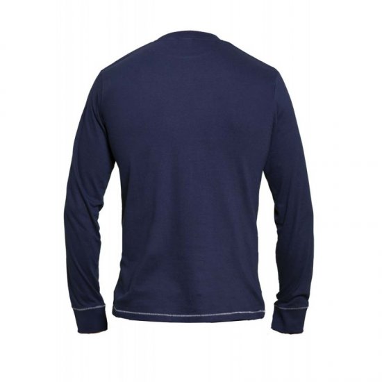 D555 Austin Long Sleeve T-shirt Navy - T-shirts - T-shirts Homem Tamanhos Grandes