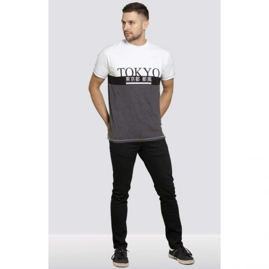 D555 Morris T-shirt Charcoal - T-shirts - T-shirts Homem Tamanhos Grandes