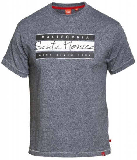 D555 Tempa T-shirt Navy Twist - T-shirts - T-shirts Homem Tamanhos Grandes