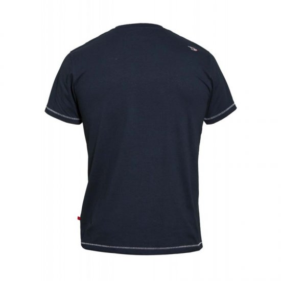 D555 Thornton Embroidery T-shirt Navy - T-shirts - T-shirts Homem Tamanhos Grandes