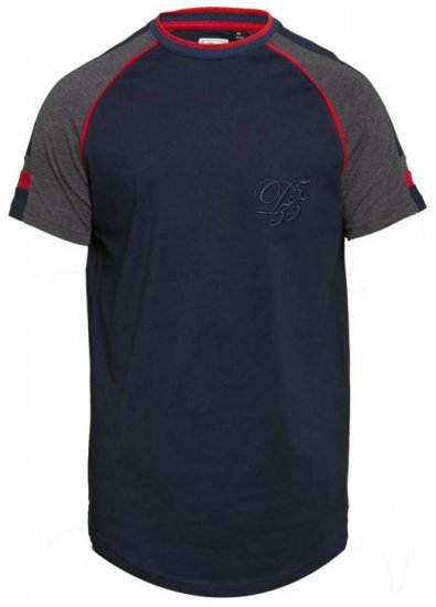 D555 Brendon T-shirt Navy - T-shirts - T-shirts Homem Tamanhos Grandes