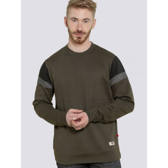 D555 Clermont Sweatshirt Khaki - Sweatshirts & hoodies - Sweatshirt & Camisolas com Capuz tamanhos grandes
