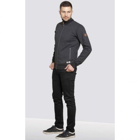 D555 Buxton Full Zip Sweatshirt Black - Sweatshirts & hoodies - Sweatshirt & Camisolas com Capuz tamanhos grandes