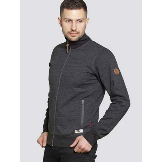 D555 Buxton Full Zip Sweatshirt Black - Sweatshirts & hoodies - Sweatshirt & Camisolas com Capuz tamanhos grandes
