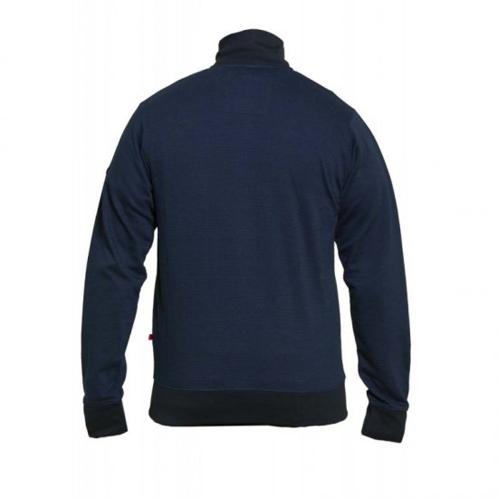 D555 Buxton Full Zip Sweatshirt Navy - Sweatshirts & hoodies - Sweatshirt & Camisolas com Capuz tamanhos grandes