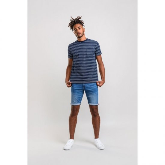 D555 Caspian T-shirt Navy - T-shirts - T-shirts Homem Tamanhos Grandes
