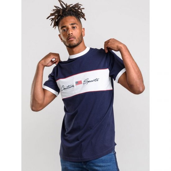 D555 Cullen T-shirt Navy - T-shirts - T-shirts Homem Tamanhos Grandes