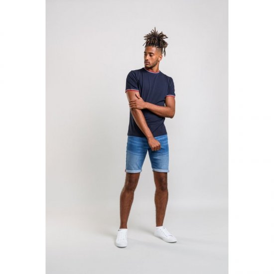 D555 Bates T-shirt Navy - T-shirts - T-shirts Homem Tamanhos Grandes