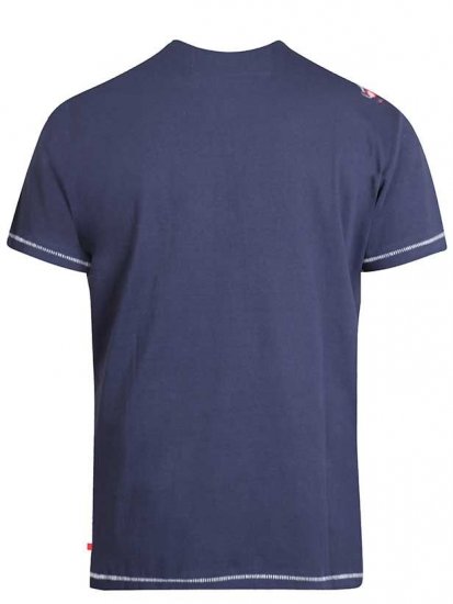 D555 Ronald T-shirt Navy - T-shirts - T-shirts Homem Tamanhos Grandes